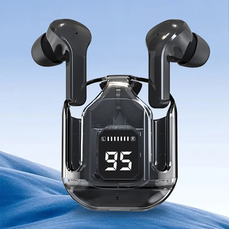 Treqa Bt35 Bluetooth Earbuds | Wireless Earphones | Hifi Stereo Headphone | Digital Display Charging Case (random Color)