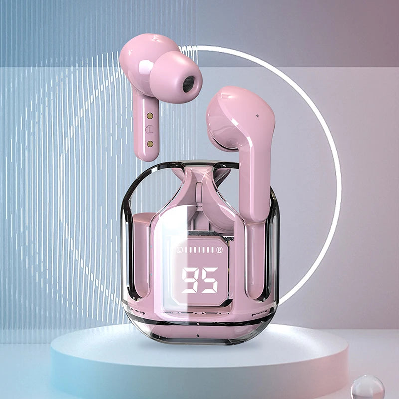 Treqa Bt35 Bluetooth Earbuds | Wireless Earphones | Hifi Stereo Headphone | Digital Display Charging Case (random Color)