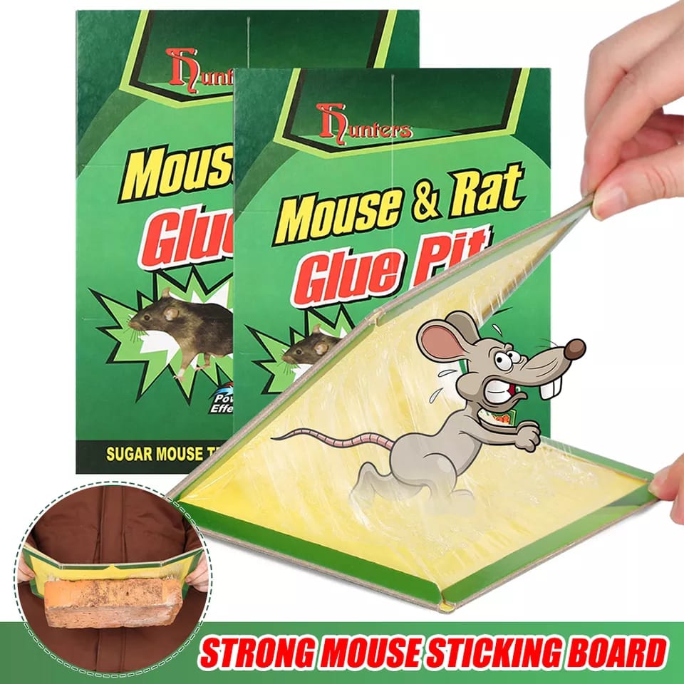 Reusable Expert Mouse & Rat Glue Trap – Heavy Duty, Strong Adhesive, Pre-baited, Non-toxic, Odorless, Child-safe Pest Control For Rodents, Insects, And Bugs