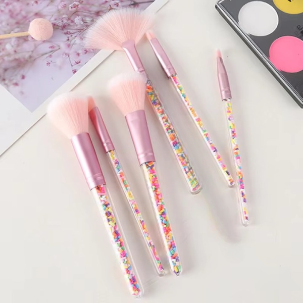 Sweet Beauty 07 Pcs Makeup Brush Set | Complete Brush Kit For Professional And Beginner (random Color)