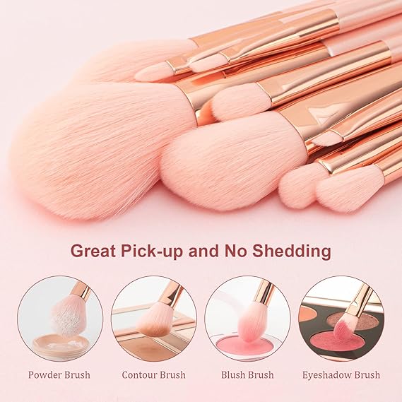 Sweet Beauty 07 Pcs Makeup Brush Set | Complete Brush Kit For Professional And Beginner (random Color)