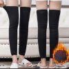 Unisex Wool Knee Length Leg Warmers – Plain Black, Comfortable & Stylish Winter Wear, Easy To Wear & Wash, Formal Outfit Accessory, (1 Pair)