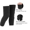 Unisex Wool Knee Length Leg Warmers – Plain Black, Comfortable & Stylish Winter Wear, Easy To Wear & Wash, Formal Outfit Accessory, (1 Pair)