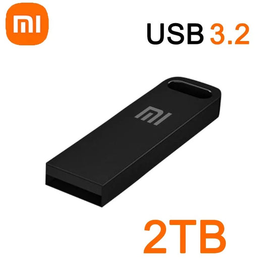 2TB USB 3.2 Flash Drive High Speed Metal U Disk TypeC Memory Stick Waterproof Storage PC Phone Data Transfer Portable New